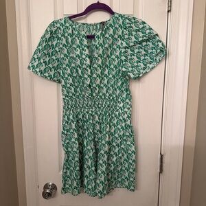 Anthro Green Romper